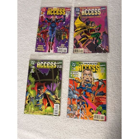 DC/MARVEL: ALL ACCESS #1-4 Complete Comic Set /1996 Marz - Picture 1 of 2